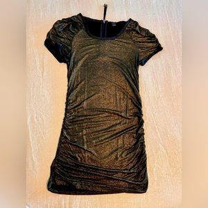 Sexy, ruched, body-con cocktail dress, size Small